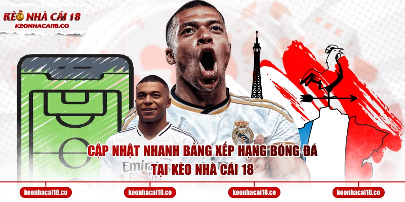 Cập nhật nhanh bảng xếp hạng bóng đá tại Kèo Nhà Cái 18