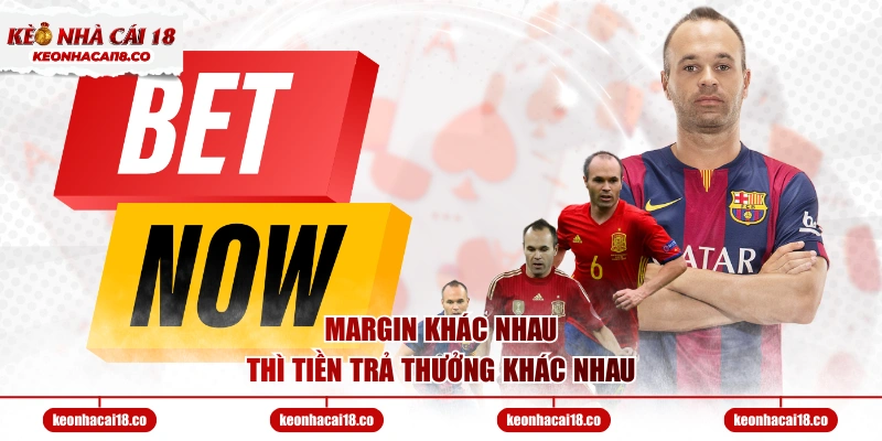 Margin khác nhau thì tiền trả thưởng khác nhau