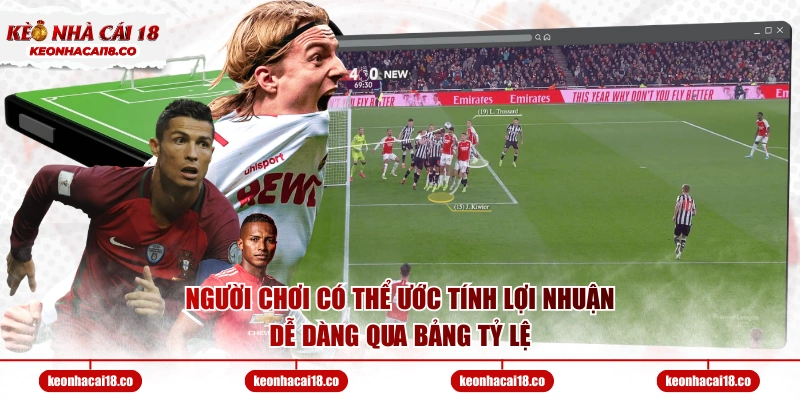Người chơi có thể ước tính lợi nhuận dễ dàng qua bảng tỷ lệ