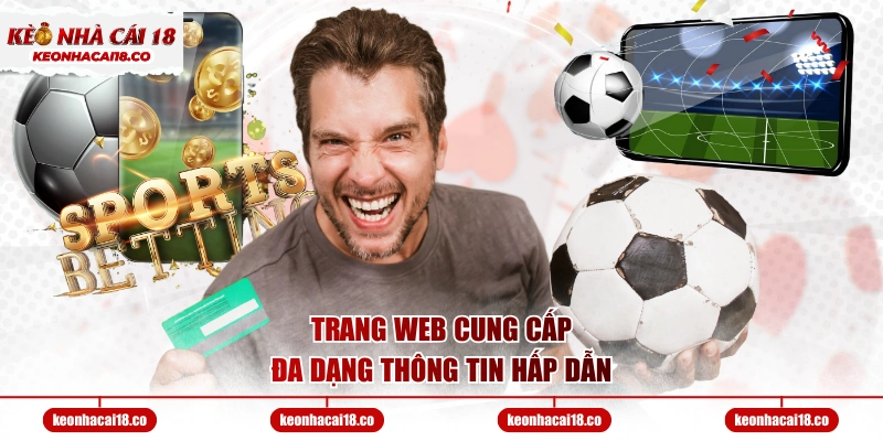 Trang web cung cấp đa dạng thông tin hấp dẫn