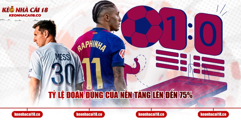 Tỷ lệ đoán đúng của nền tảng lên đến 75%
